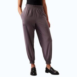 Athleta Savannah Jogger Pants Women's 16 Purple Stretch Casual Travel Commute